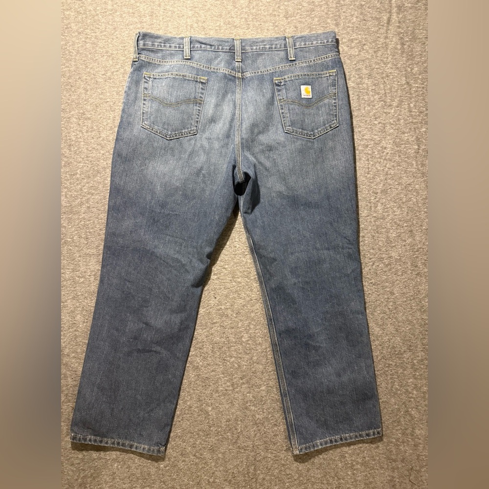 Carhartt Holter Relaxed Fit Jeans mens 42x30 blue straight durable work comfort